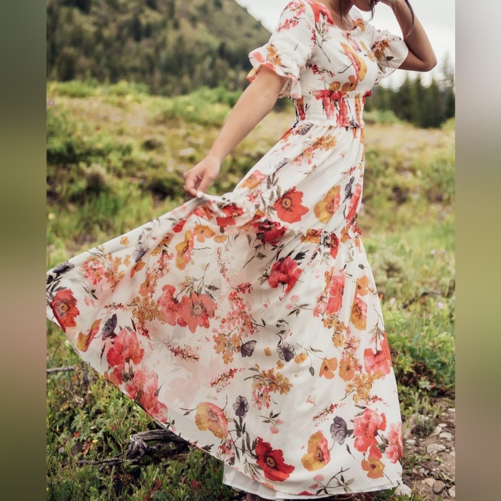 JESSAKAE Penelope Poppy XL in Multi Floral